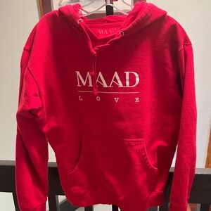 MADD Love Bright Red Hoodie Medium #202